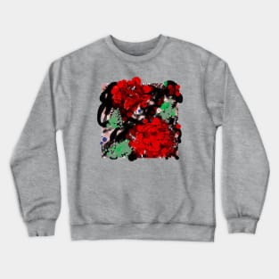 Abstract Roses Crewneck Sweatshirt